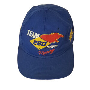 Cardinal NASCAR Cap Hat Sunoco Racing Jeff Fuller 47 Blue Snapback Vintage USA